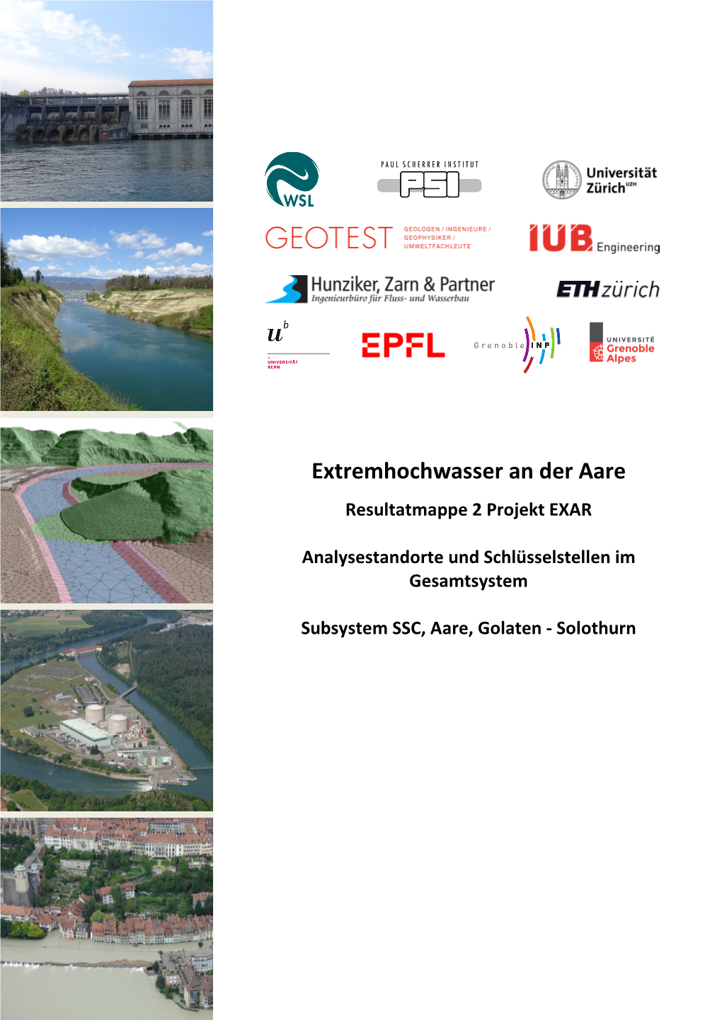 Extremhochwasser an Der Aare Resultatmappe 2 Projekt EXAR