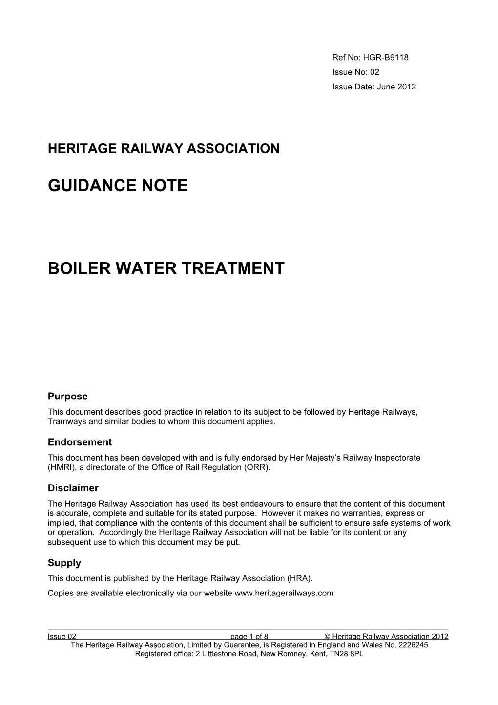 HGR-B9118-Is02-Boiler Water Treatment