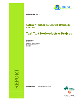 Annex Vi - Socio-Economic Baseline Report