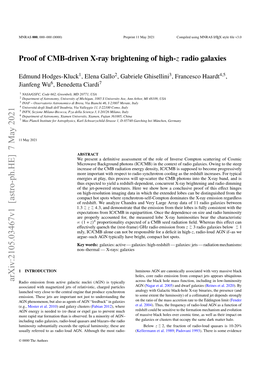 Proof of CMB-Driven X-Ray Brightening of High-Z Radio Galaxies