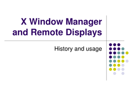 The X-Windowing System(PDF)