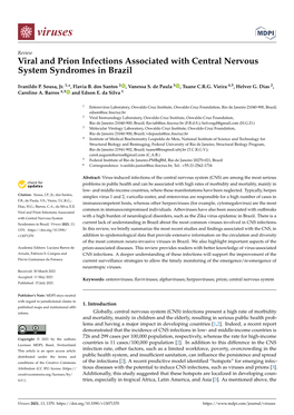 Viral and Prion Infections Associated with Central Nervous System Syndromes in Brazil
