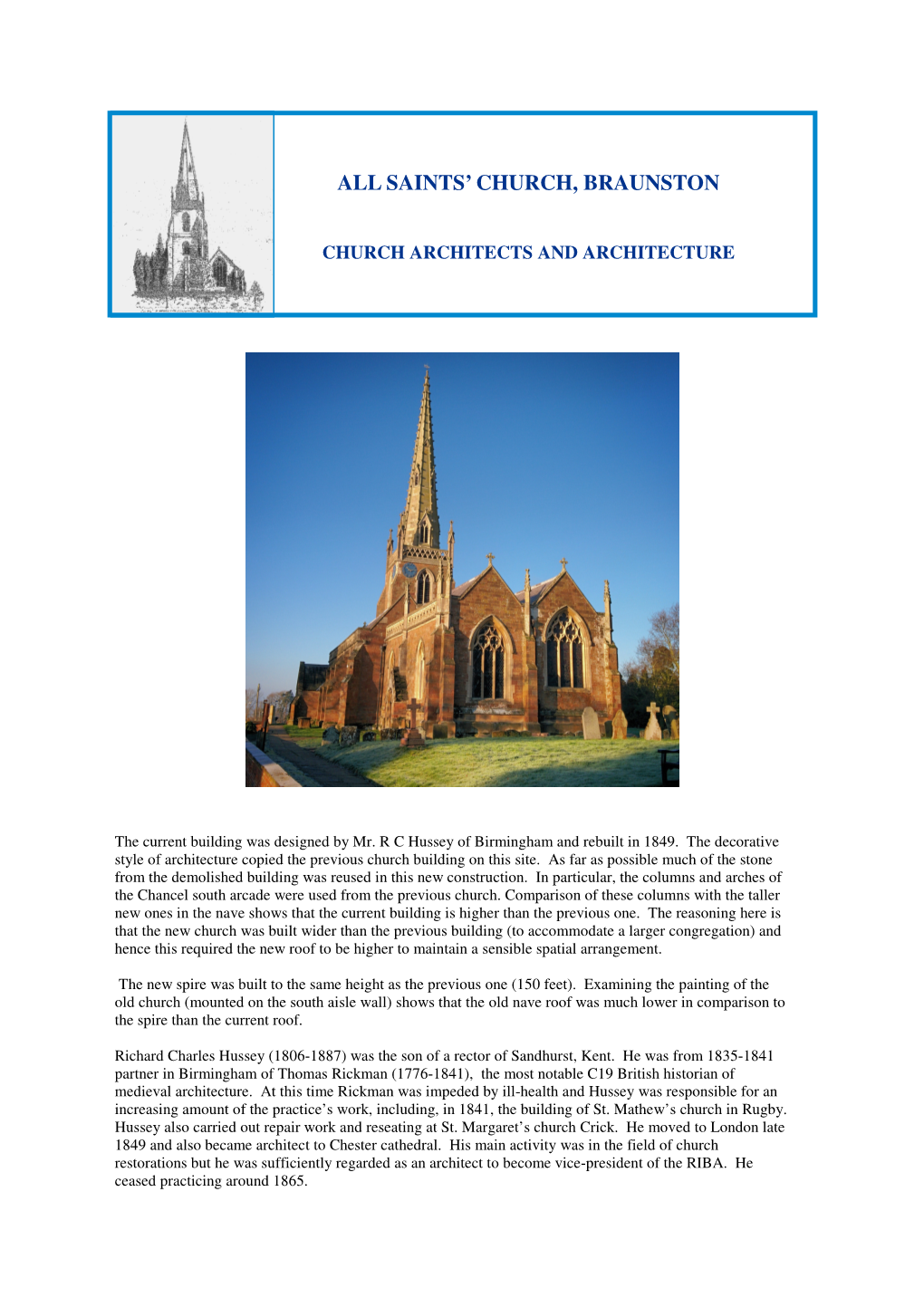Church Architects and Architecture