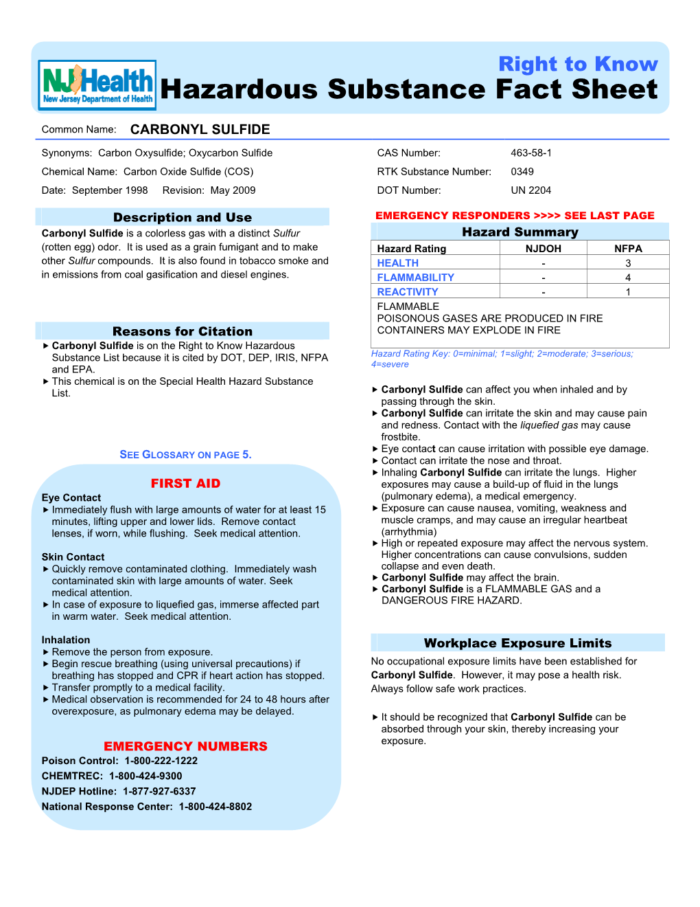 Carbonyl Sulfide