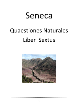 Quaestiones Naturales Liber Sextus