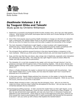 Deathnote Volumes 1 & 2 by Tsugumi Ohba and Takeshi