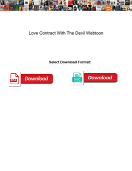 Love Contract with the Devil Webtoon