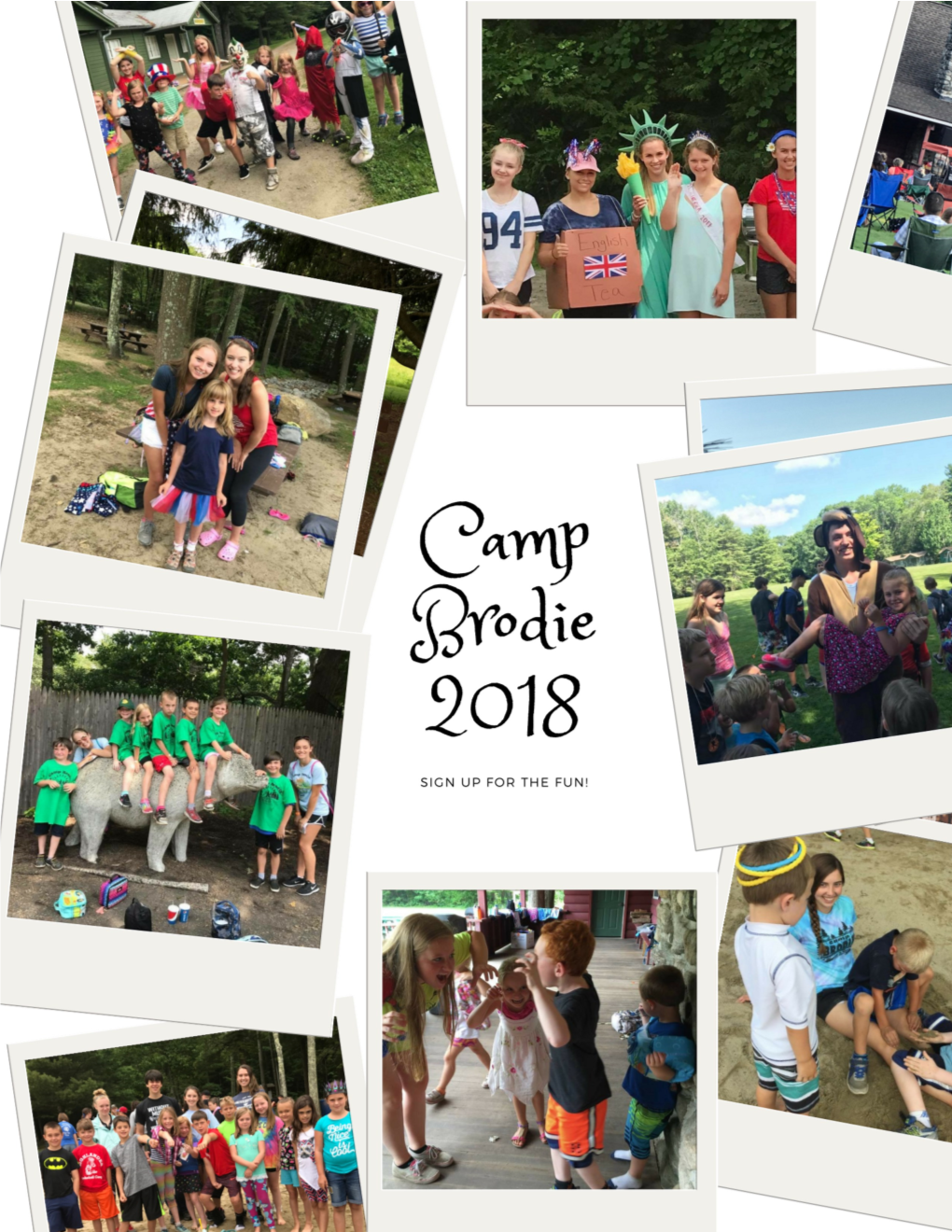 2018 Camp Brodie Registration Form Save the Postage