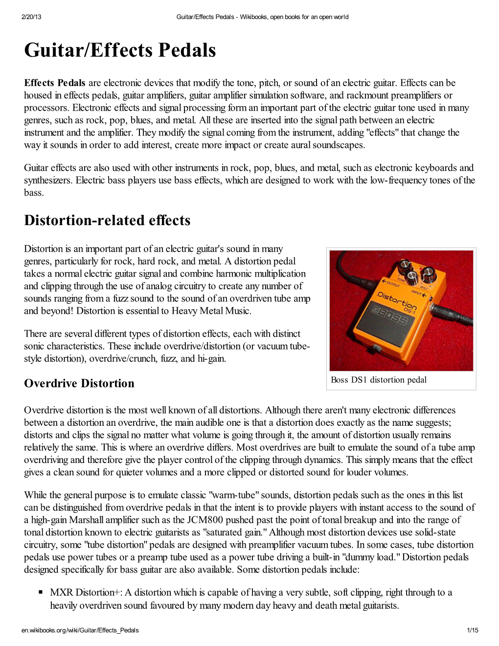 Guitar/Effects Pedals - Wikibooks, Open Books for an Open World Guitar/Effects Pedals