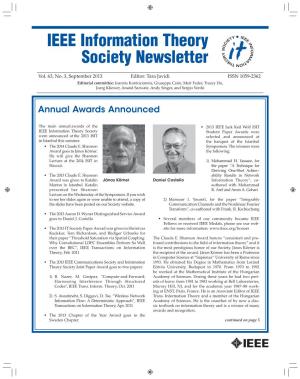 IEEE Information Theory Society Newsletter
