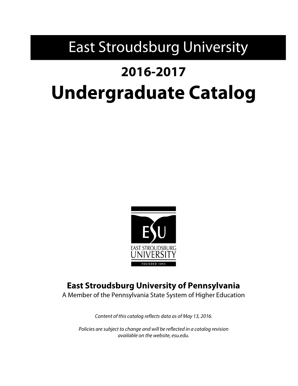 Undergraduate Catalog