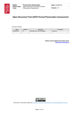 XXX Format Assessment