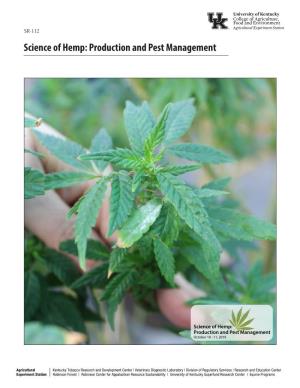 SR-112 Science of Hemp: Production and Pest Management