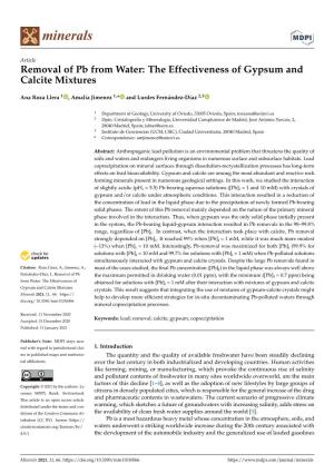 The Effectiveness of Gypsum and Calcite Mixtures