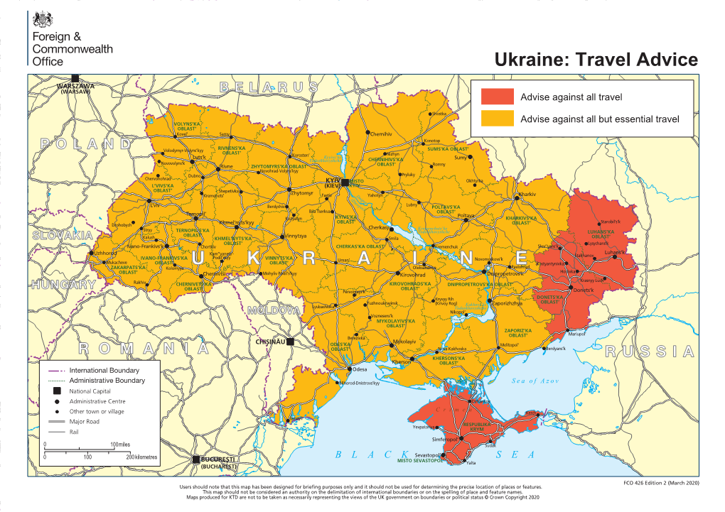 Ukraine: Travel Advice