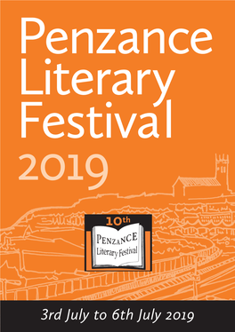 3Rd July to 6Th July 2019 Welcome PENZANCE Literary Festival 2019