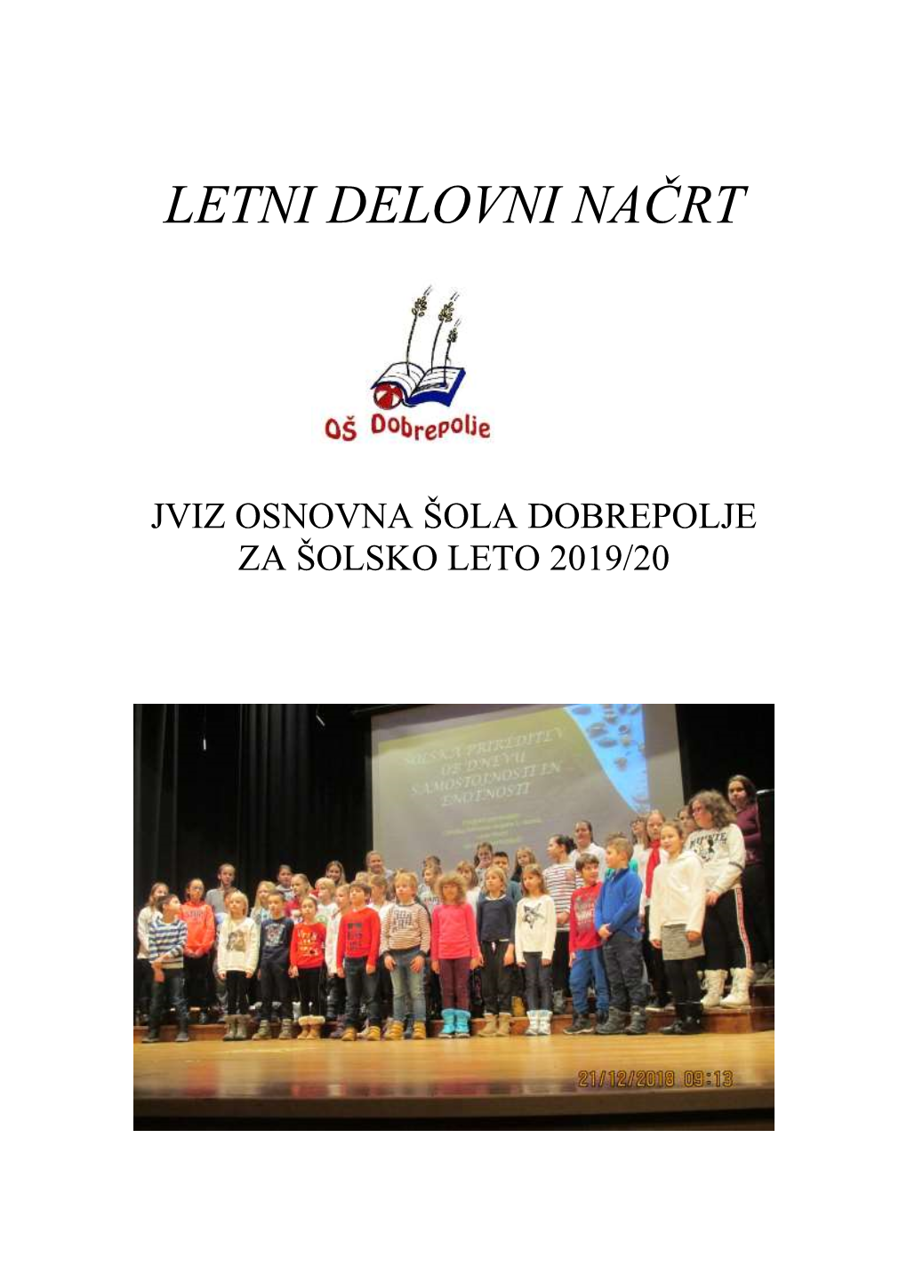 Letni Delovni Načrt