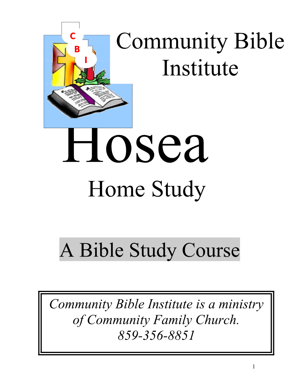 A Bible Study Course s1