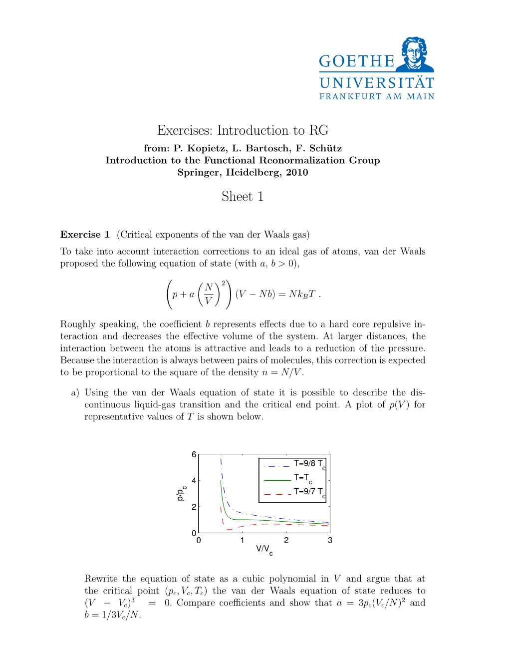 Exercises: Introduction to RG Sheet 1