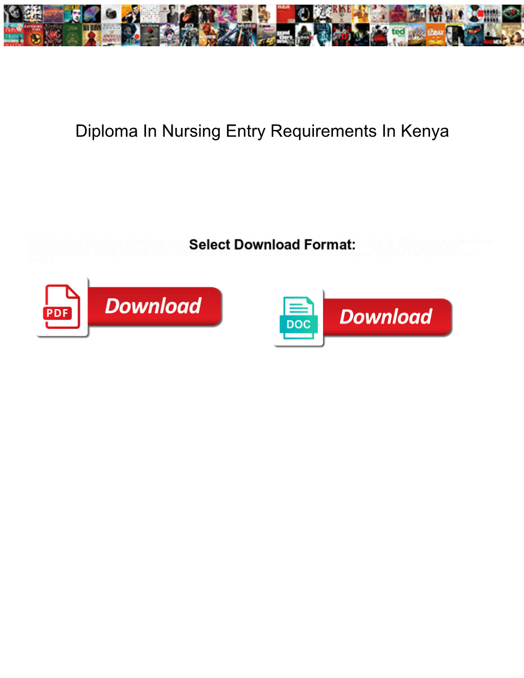 Diploma in Nursing Entry Requirements in Kenya