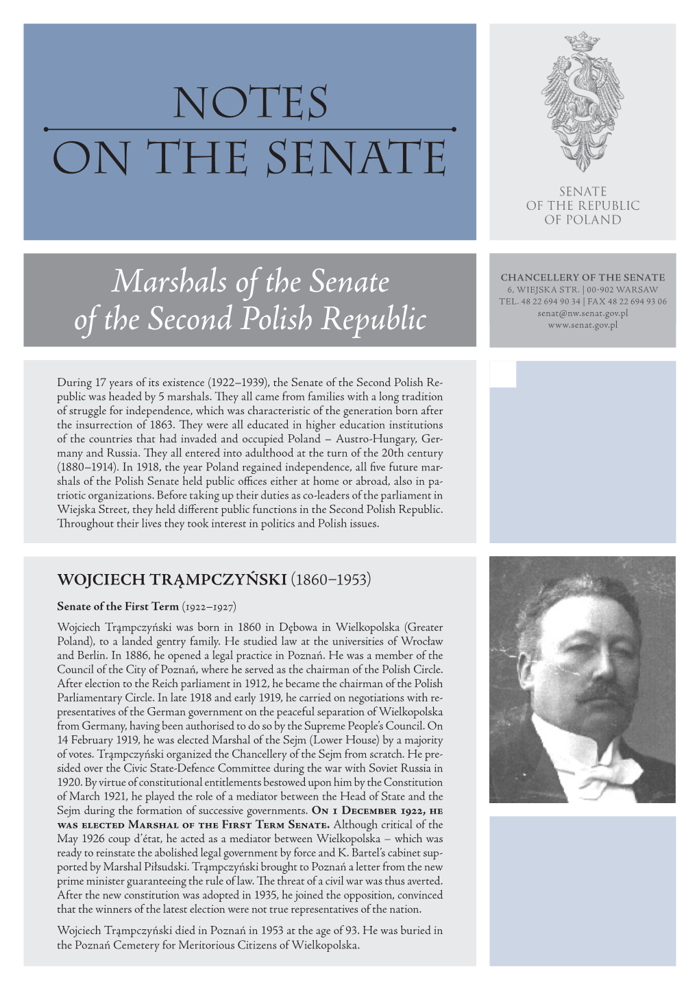 Marshals of the Senate of the Second Polish Republic