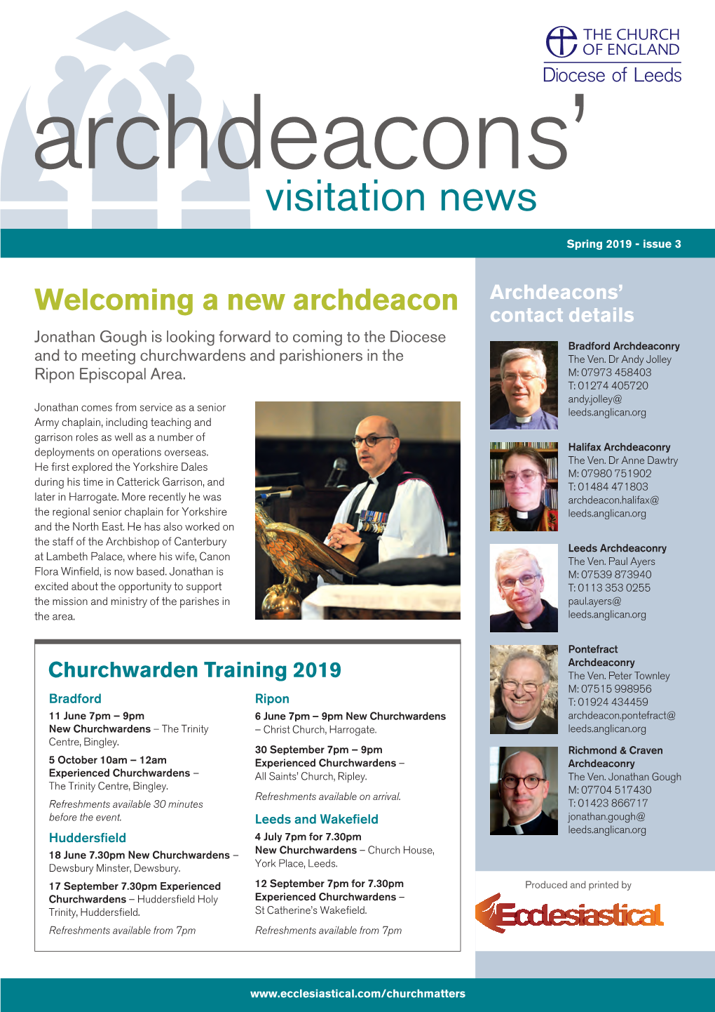 Archdeacons' Visitation News