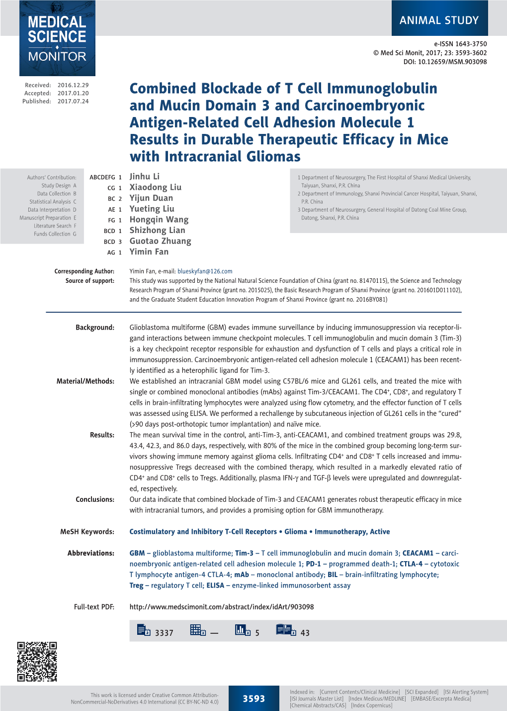 Combined Blockade of T Cell Immunoglobulin and Mucin Domain