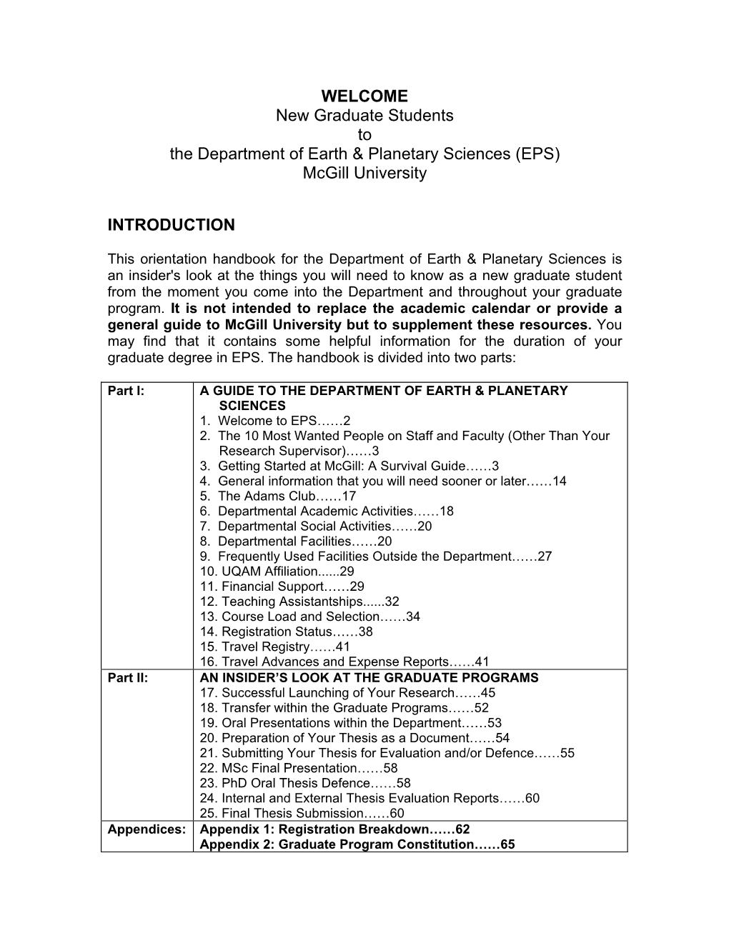 EPS) Mcgill University