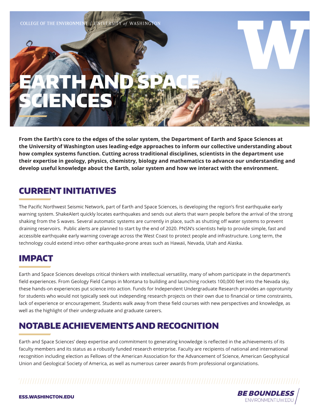 Earth and Space Sciences