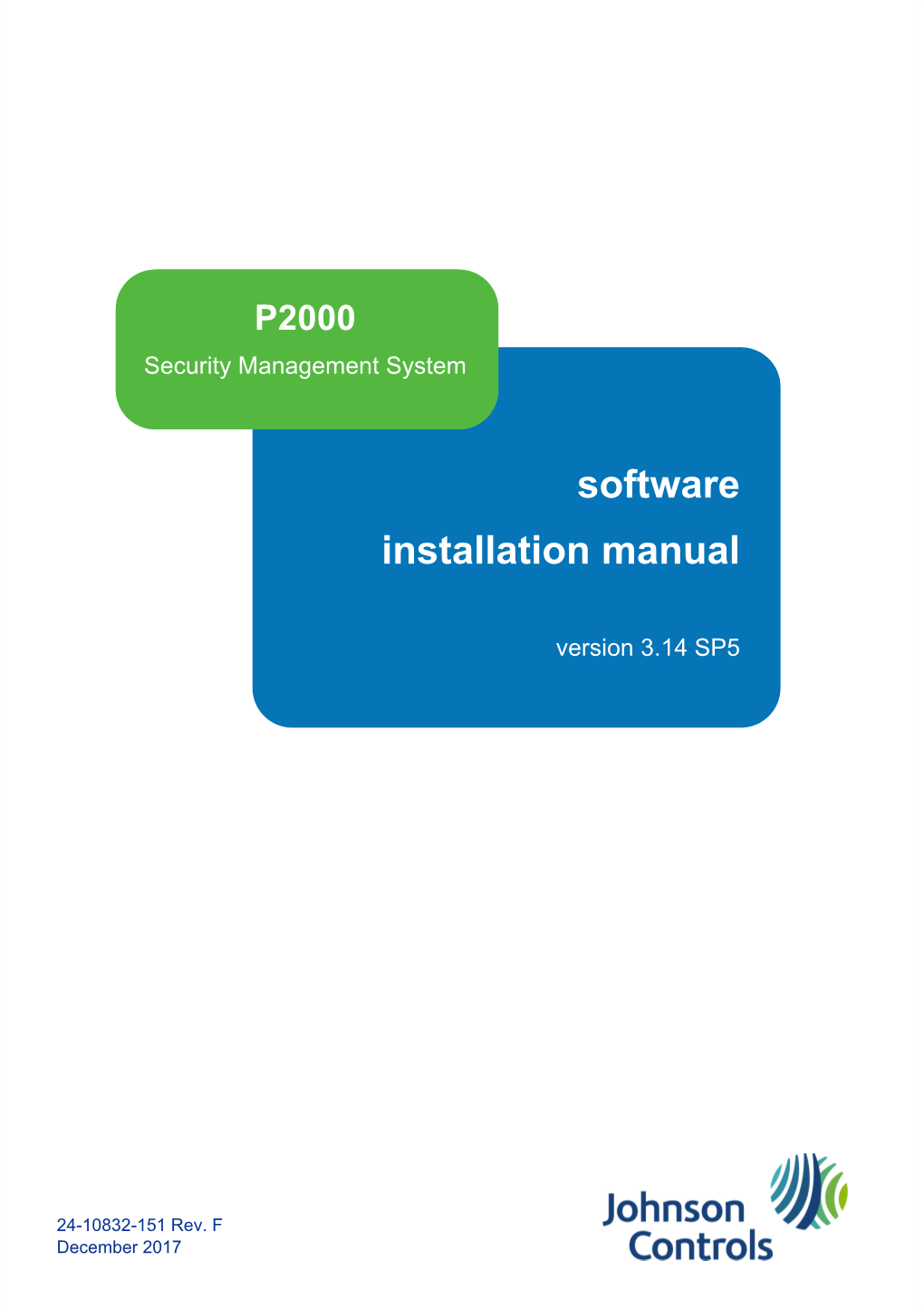 P2000 SMS Version 3.14 SP5 Software Installation Guide