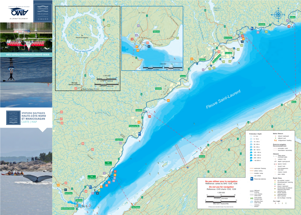 Carte | Map Haute-Côte-Nord Et Manicouagan