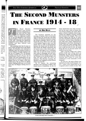 The Munster Fusiliers in France 1914-1918