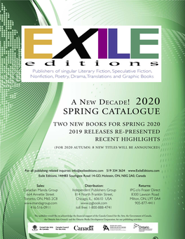 Exile Editions 2020