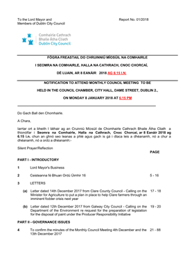 (Public Pack)Agenda Document for Monthly Council Meeting, 08/01