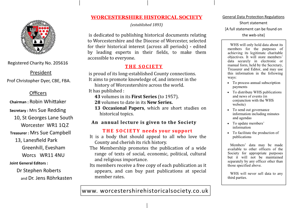 Download WHS Leaflet