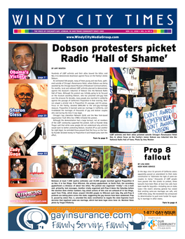 Dobson Protesters Picket Radio 'Hall of Shame'