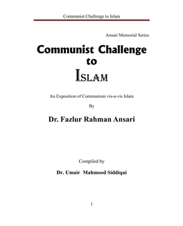 Communist Challenge to Islam