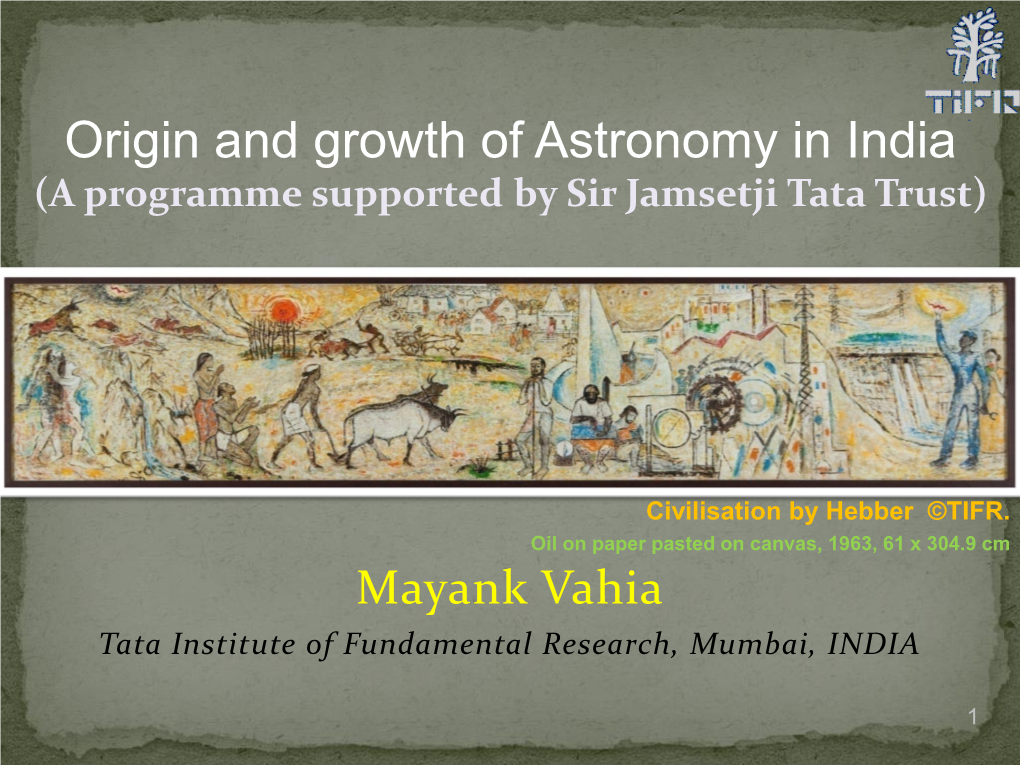 Astronomy and Indian Society