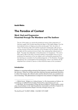 The Paradox of Context