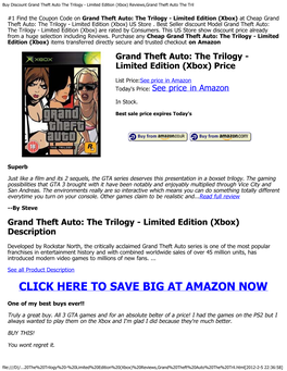 Reviews,Grand Theft Auto the Tril