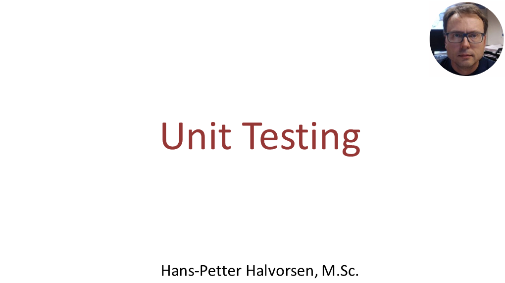 Unit Testing Video