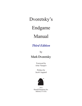 Dvoretsky's Endgame Manual