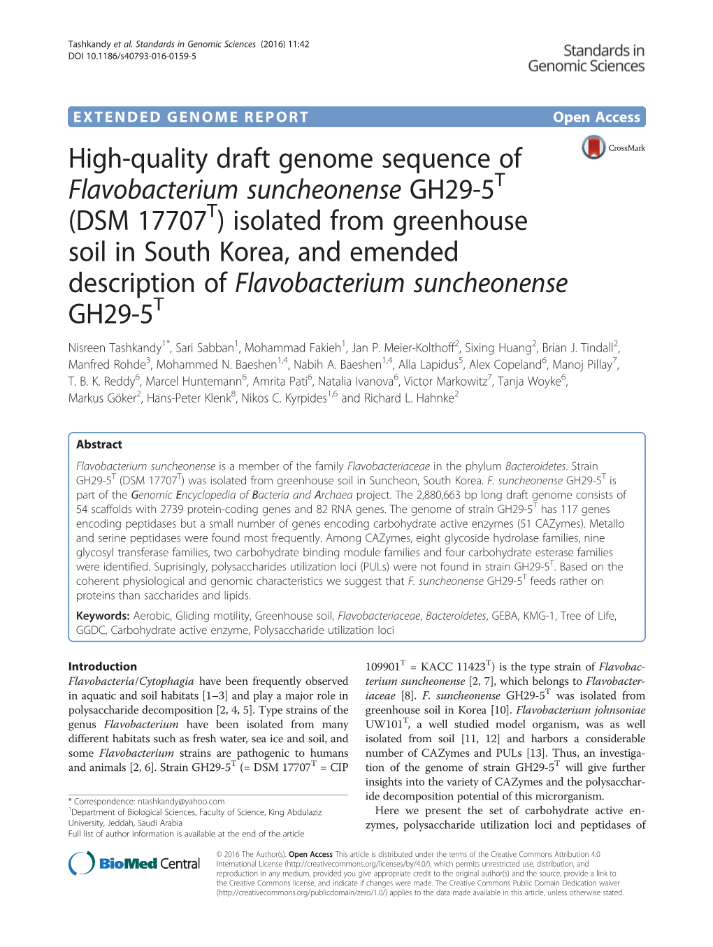 High-Quality Draft Genome Sequence Of
