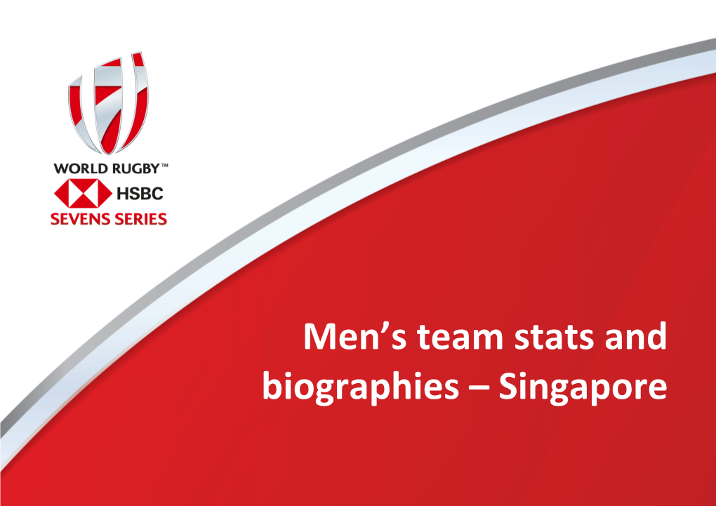 Men's Team Stats and Biographies – Singapore