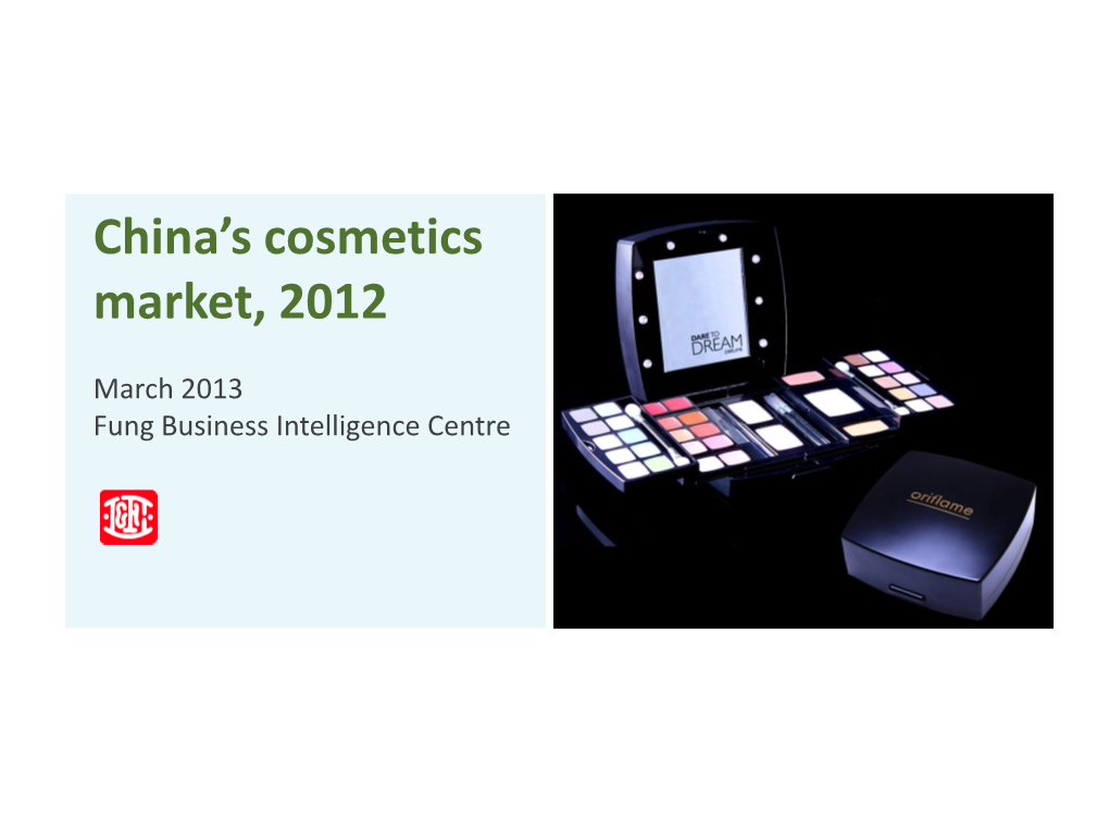 China's Cosmetics Market, 2012
