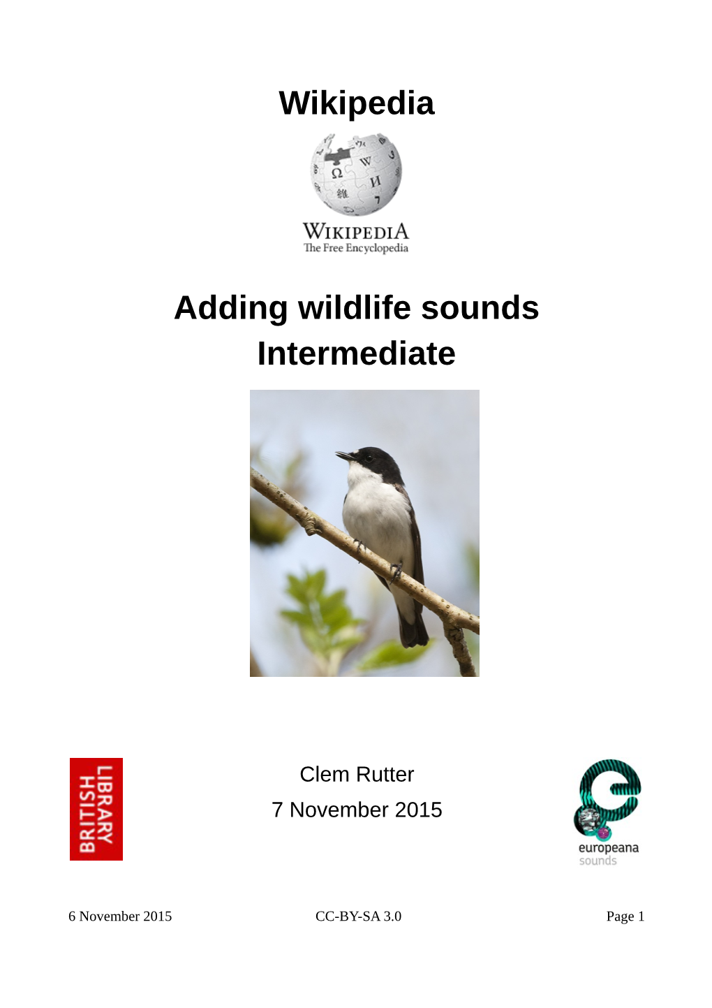 Wikipedia Adding Wildlife Sounds Intermediate