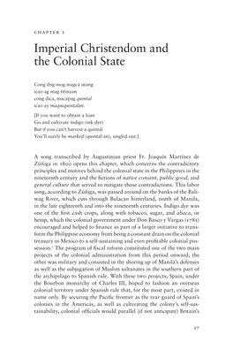 Imperial Christendom and the Colonial State