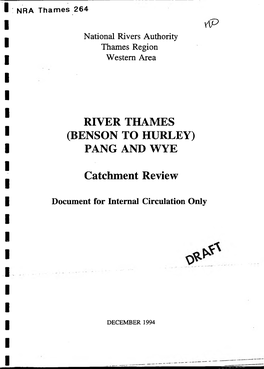 River Thames (Benson to Hurley) Pang and Wye