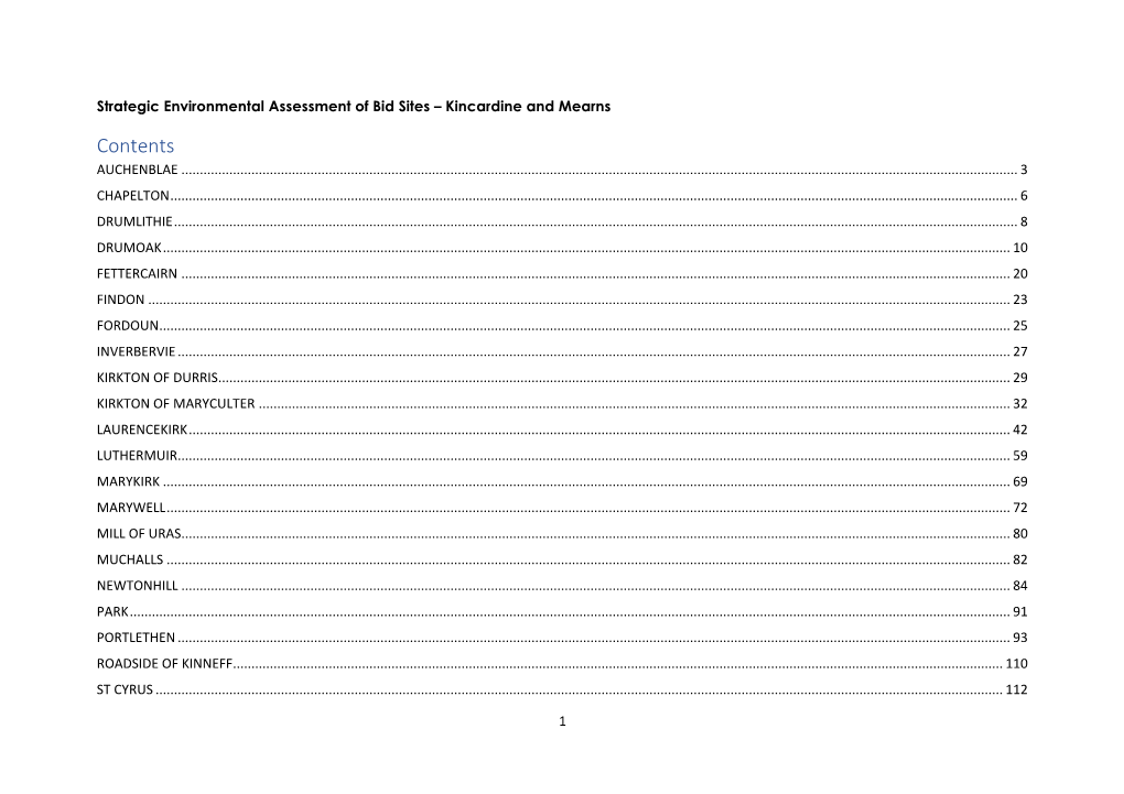 Contents AUCHENBLAE