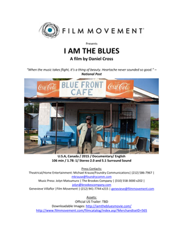 I AM the BLUES a Film by Daniel Cross